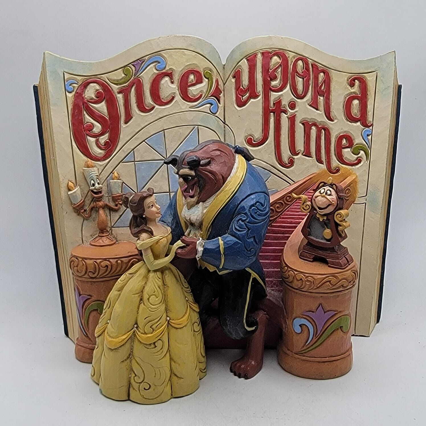 Jim Shore Disney Beauty and the Beast Love Endures Storybook Figurine 4031483