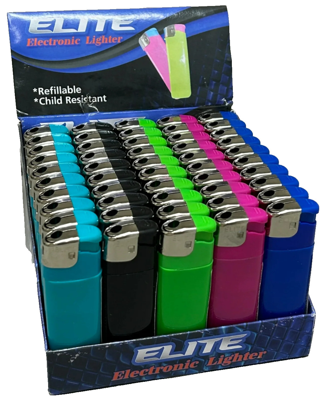 200 Disposable Lighters, Multicolor Butane Lighter, Wholesale Bulk Lot, Classic