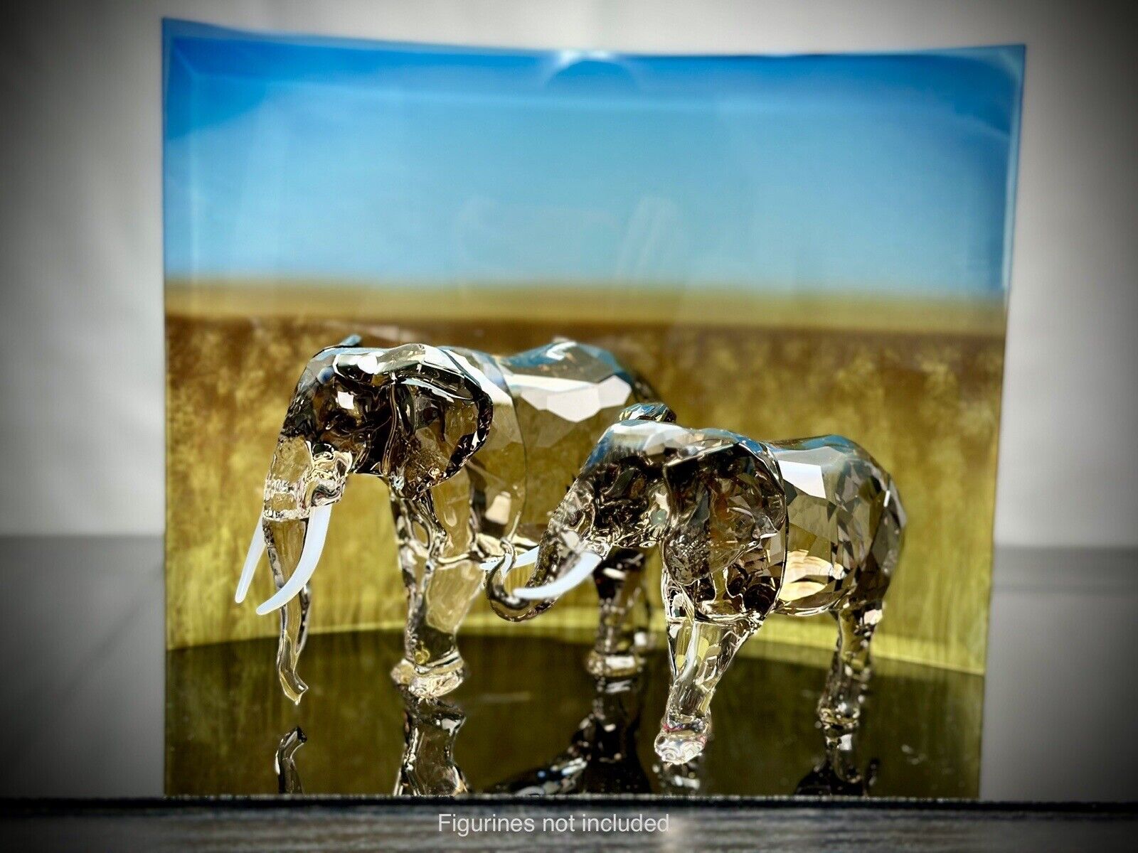 swarovski Scs elefant ￼￼Wild Life crystal display