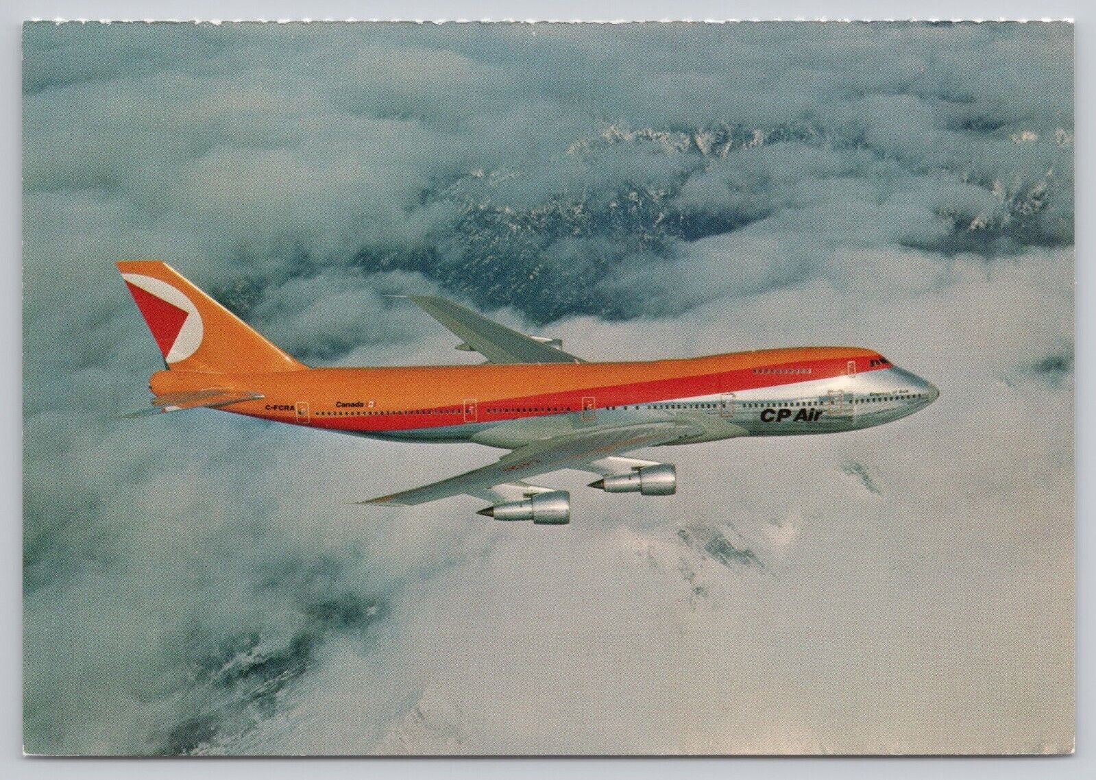 CP Air Boeing 747-200 Jet Aircraft, Flying Comfort at its Best, Vintage Postcard