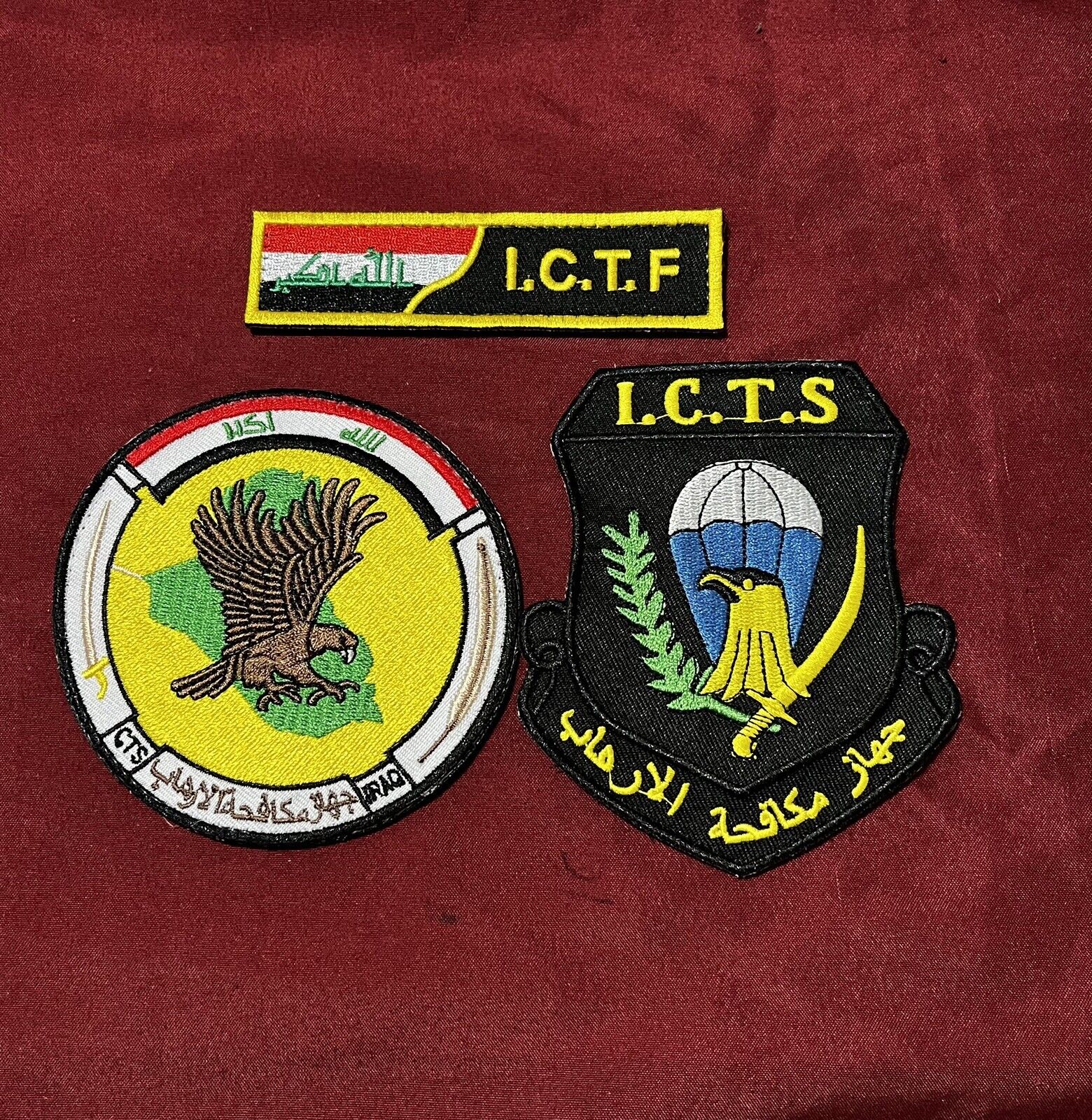 IRAQ-Iraqi Special Forces Counter Terrorist CTS & I.C.T.F Uniform Patch.