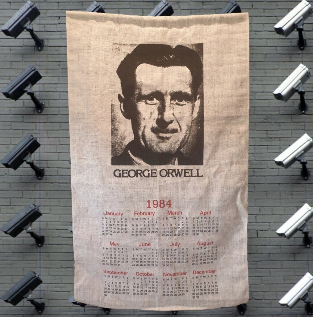 Calendar George Orwell 1984 Wall Scroll Orwellian Pop Culture Big Brother