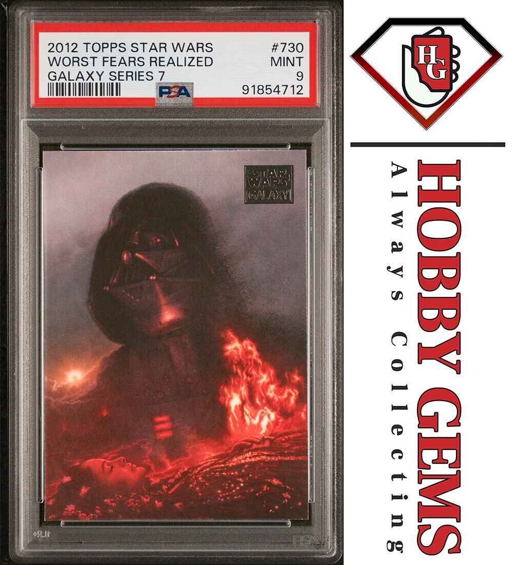DARTH VADER PSA 9 2012 Topps Star Wars Galaxy Series 7 Worst Fears Realized #730