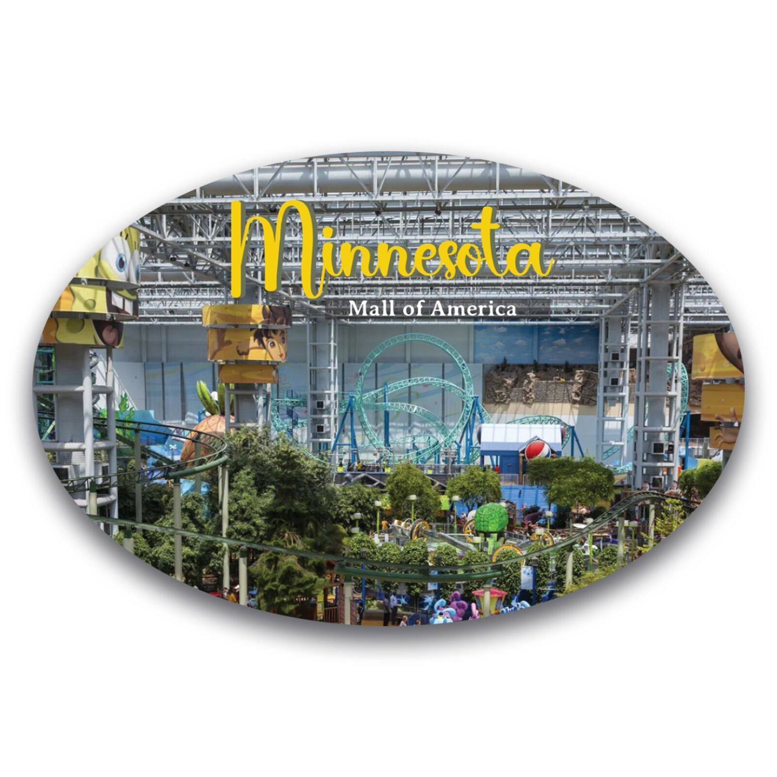 Magnet Me Up Minnesota Mall of America Magnet Decal, 4x6 in,  Automotive Magnet
