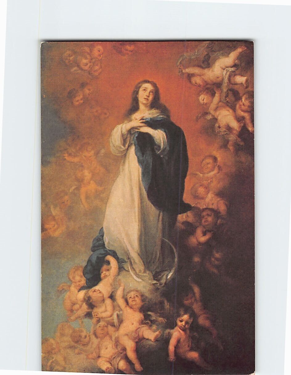 Postcard The Immaculate conception of the Virgin By Murillo, Louvre, France