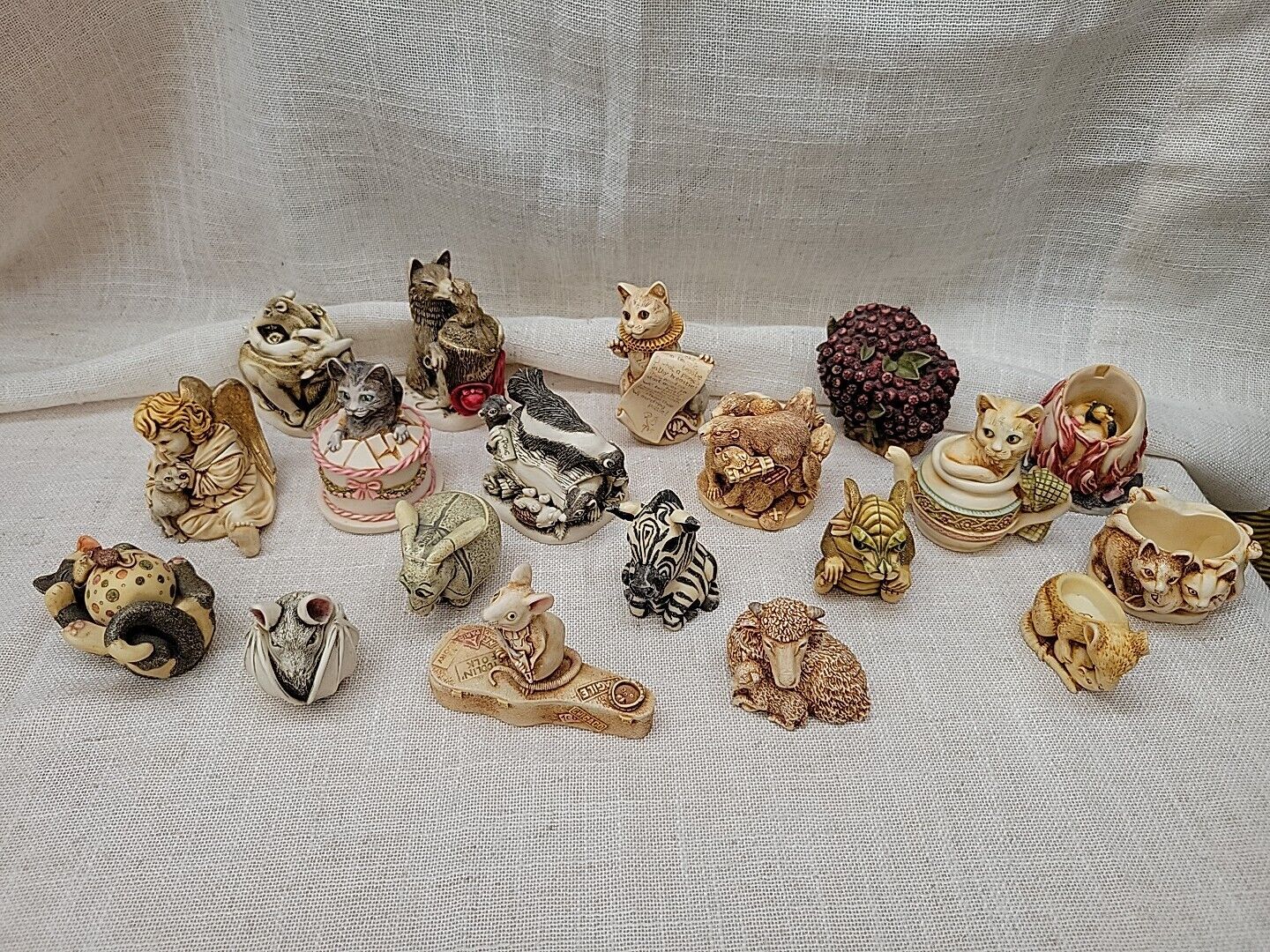 Harmony Kingdom Pot Belly's Roly Poly Figurines Lot of 19