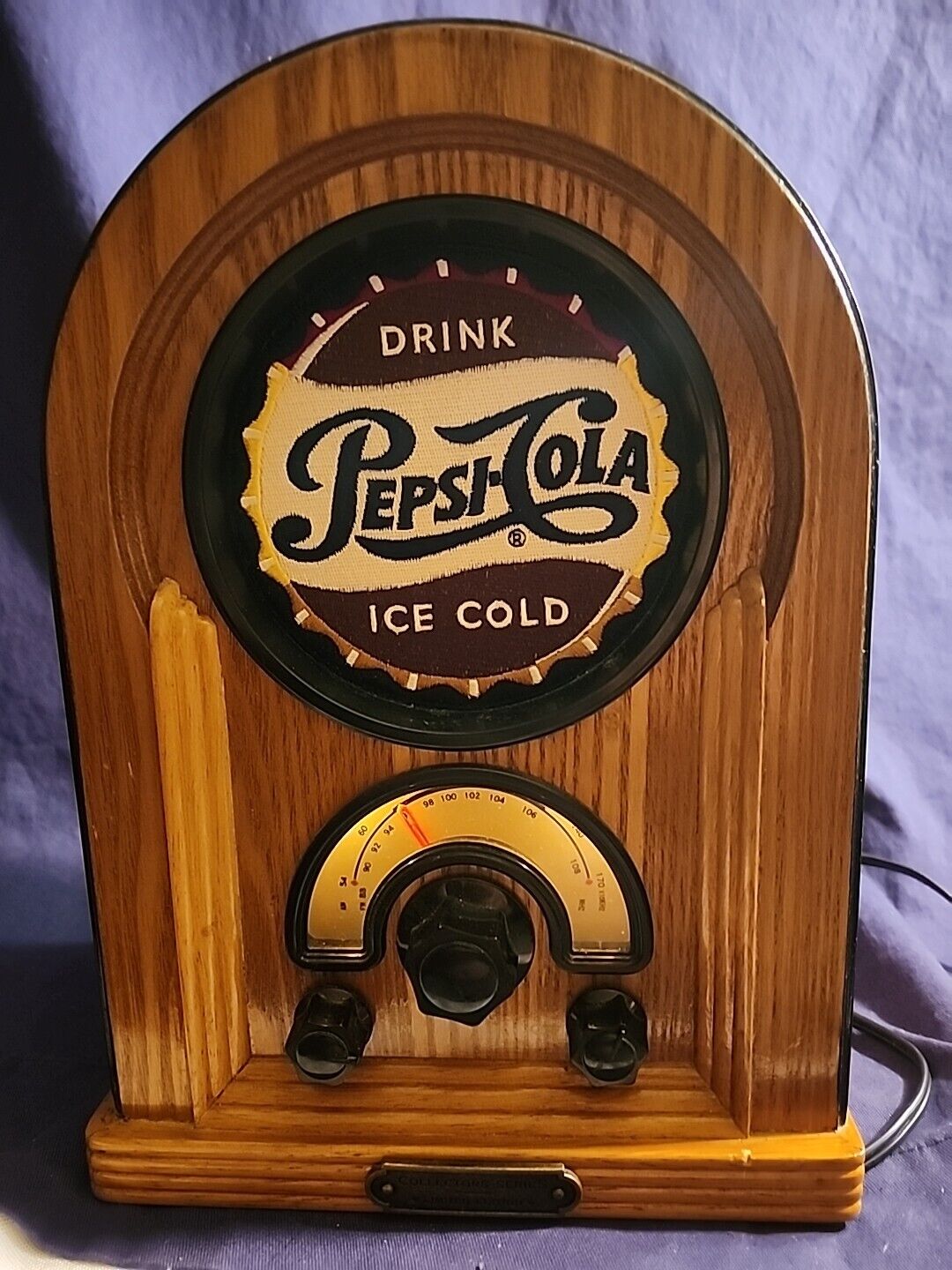 Vintage Pepsi Cola AM FM Radio Collectors Series Works