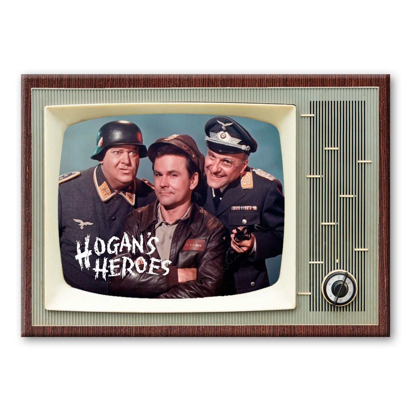 HOGANS HEROES TV Show TV 3.5 inches x 2.5 inches Steel FRIDGE MAGNET