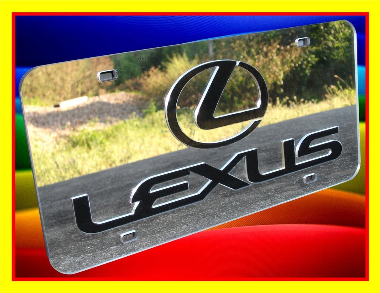 Lexus Chrome Silver Acrylic Plexiglass Mirror License Plate