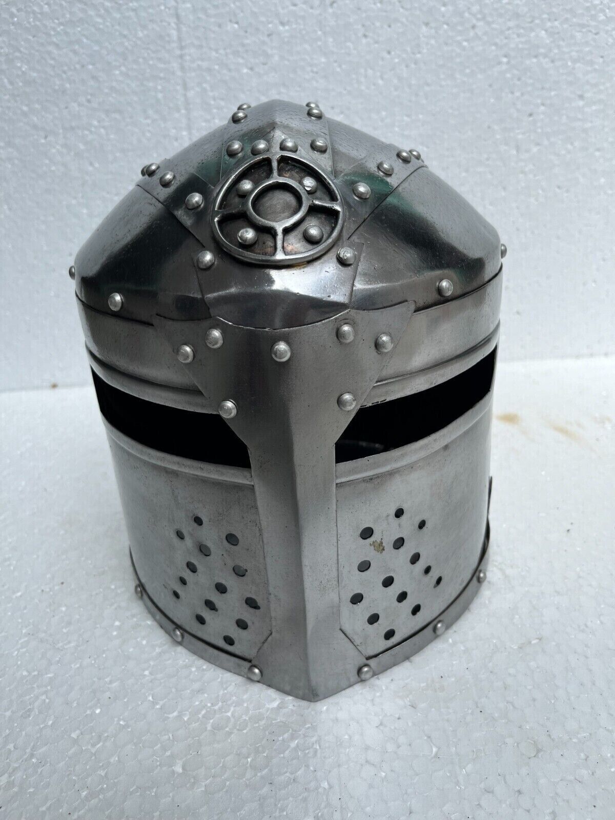 Christmas 18ga Medieval Steel Heavy Dawn guard Helmet