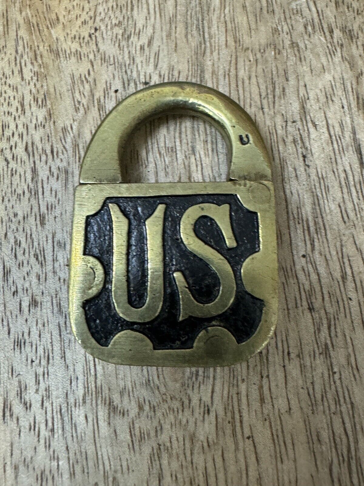 Vintage Old US Padlock No Key Lock
