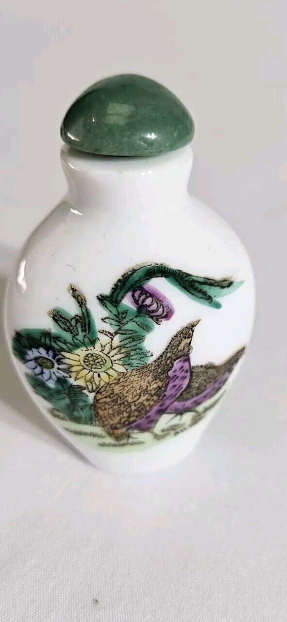 Stunning Old Chinese Japanese Ceramic Snuff Perfume Scent Bottle 