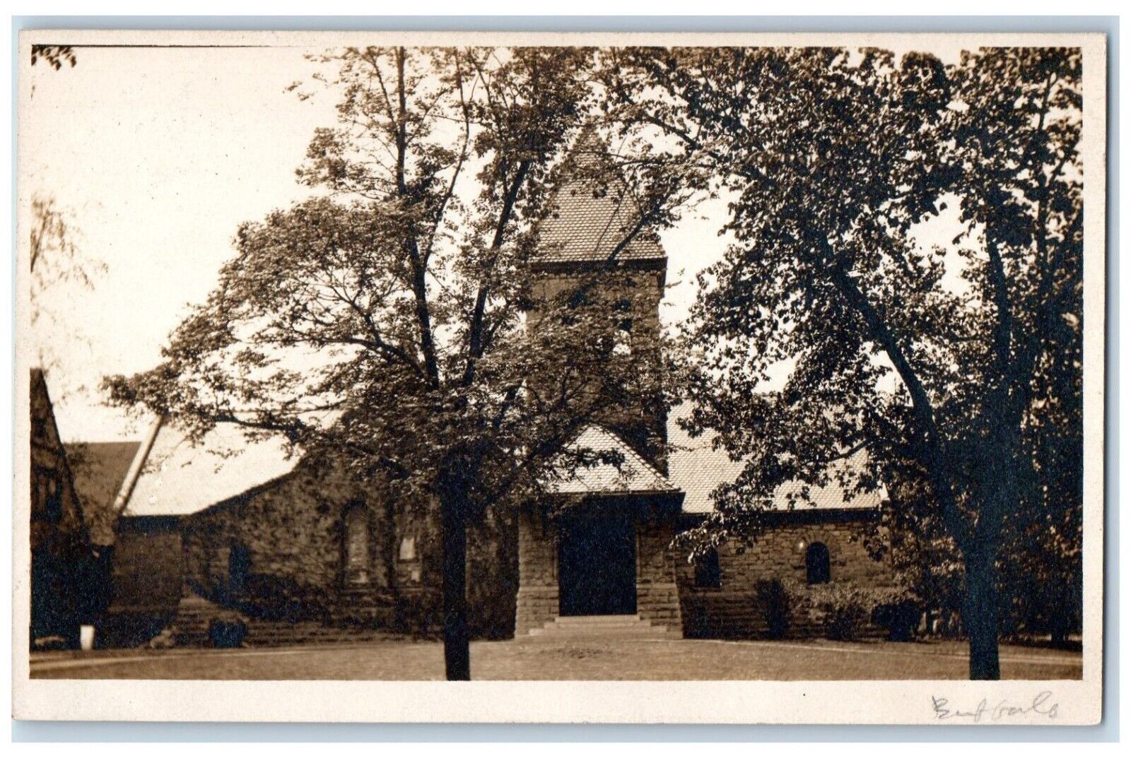 c1910's Church Good Shepherd Buffalo New York NY RPPC Photo Antique Postcard