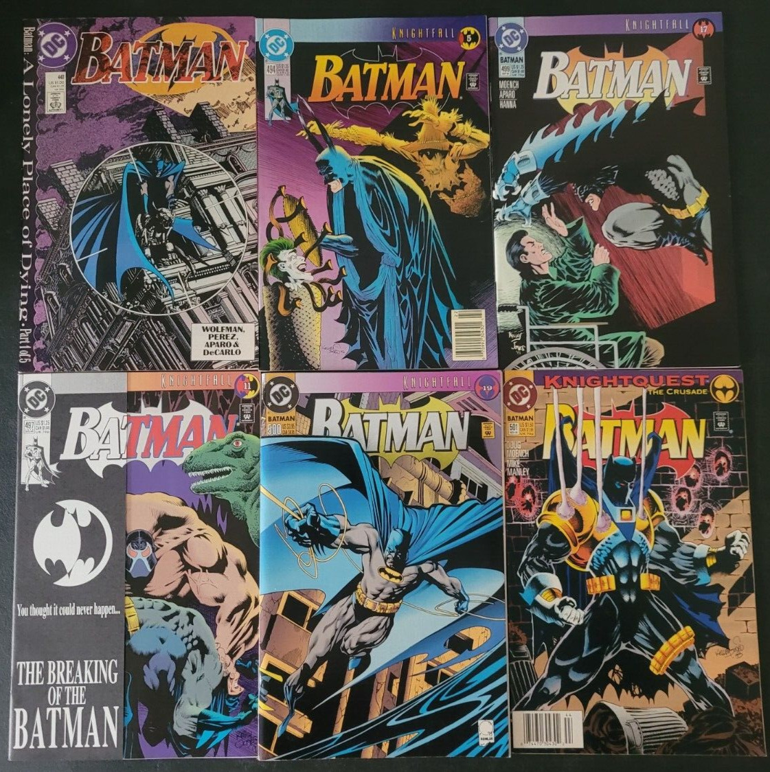 BATMAN SET OF 26 ISSUES DC COMICS KNIGHTFALL #497 500 GRAYSON DC 52