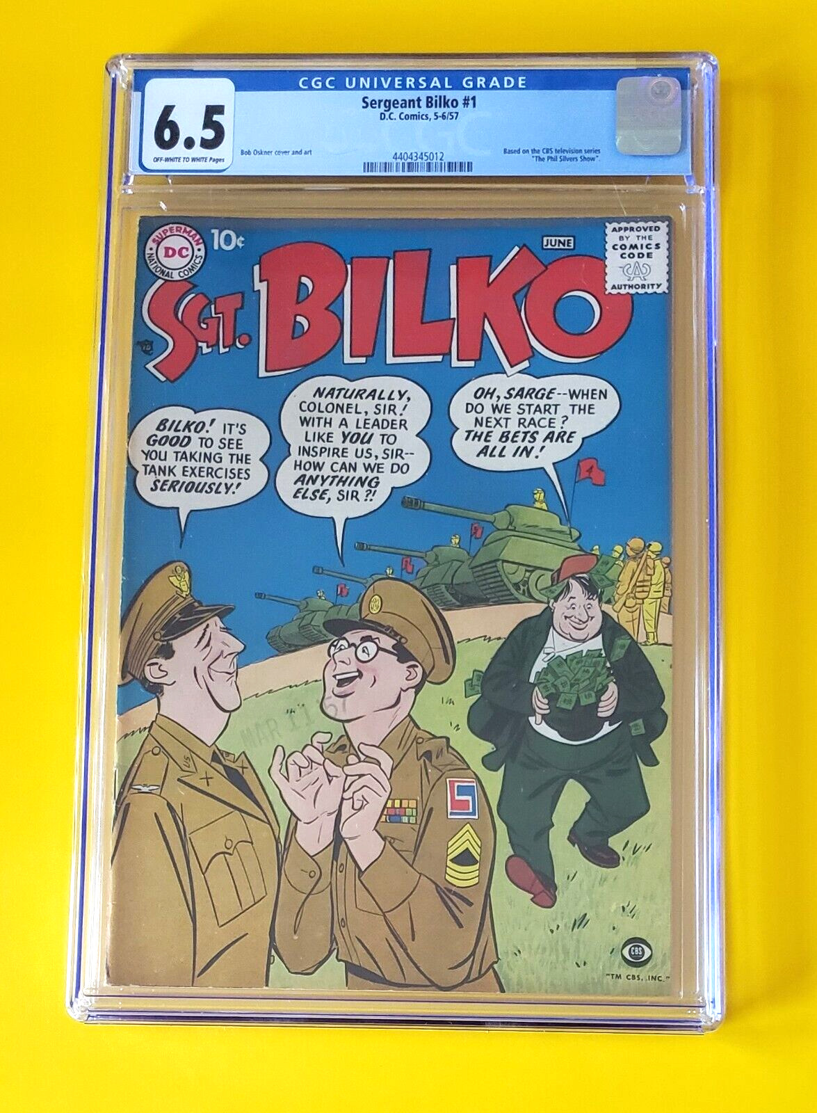 Sergeant Bilko #1 DC Comics 1957 Based on TV Show Phil Silvers Show CGC 6.5