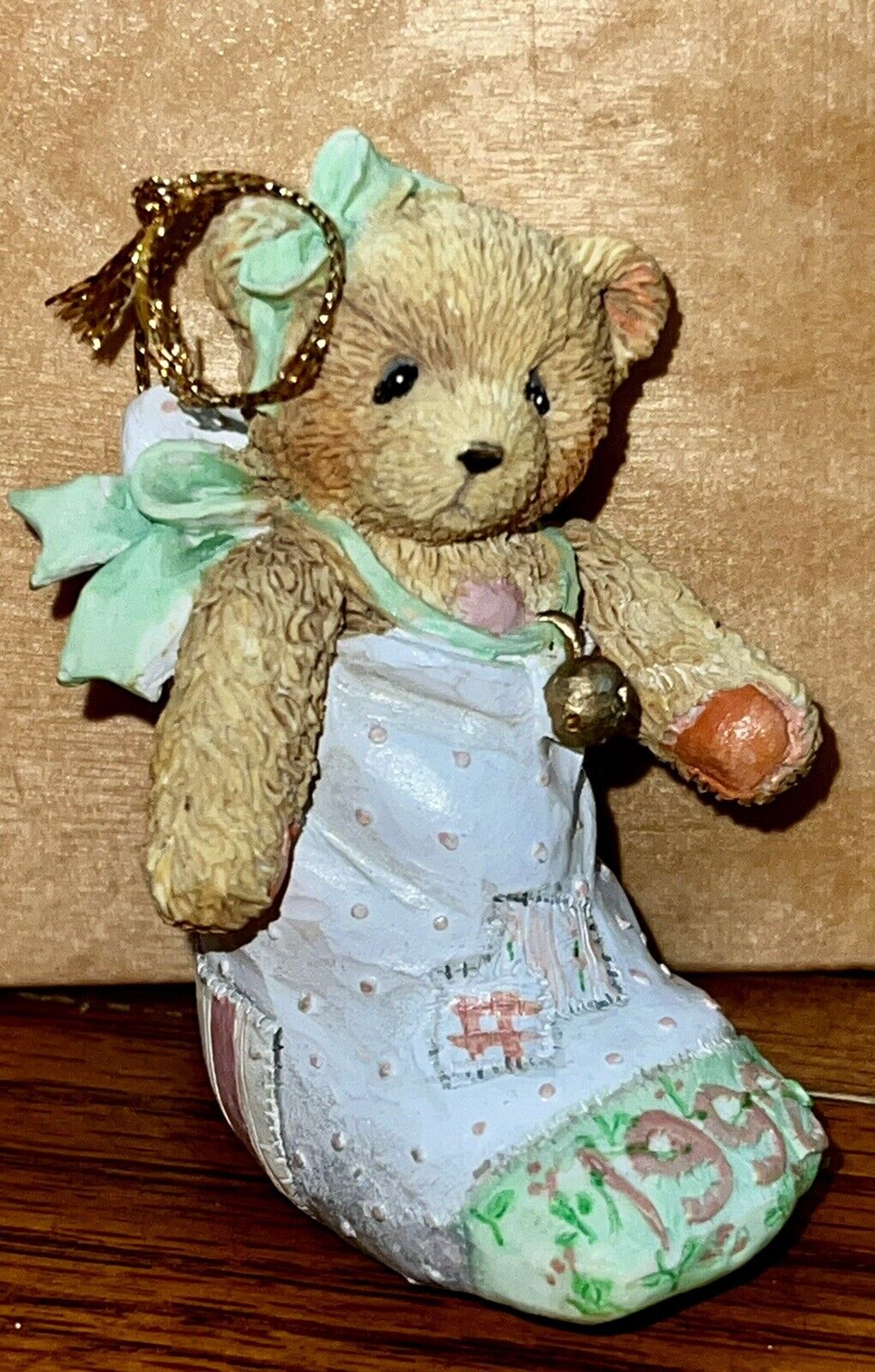 Buy 2 Get 1 Free Cherished Teddies-Christmas Ornament Bear in Stocking 1992