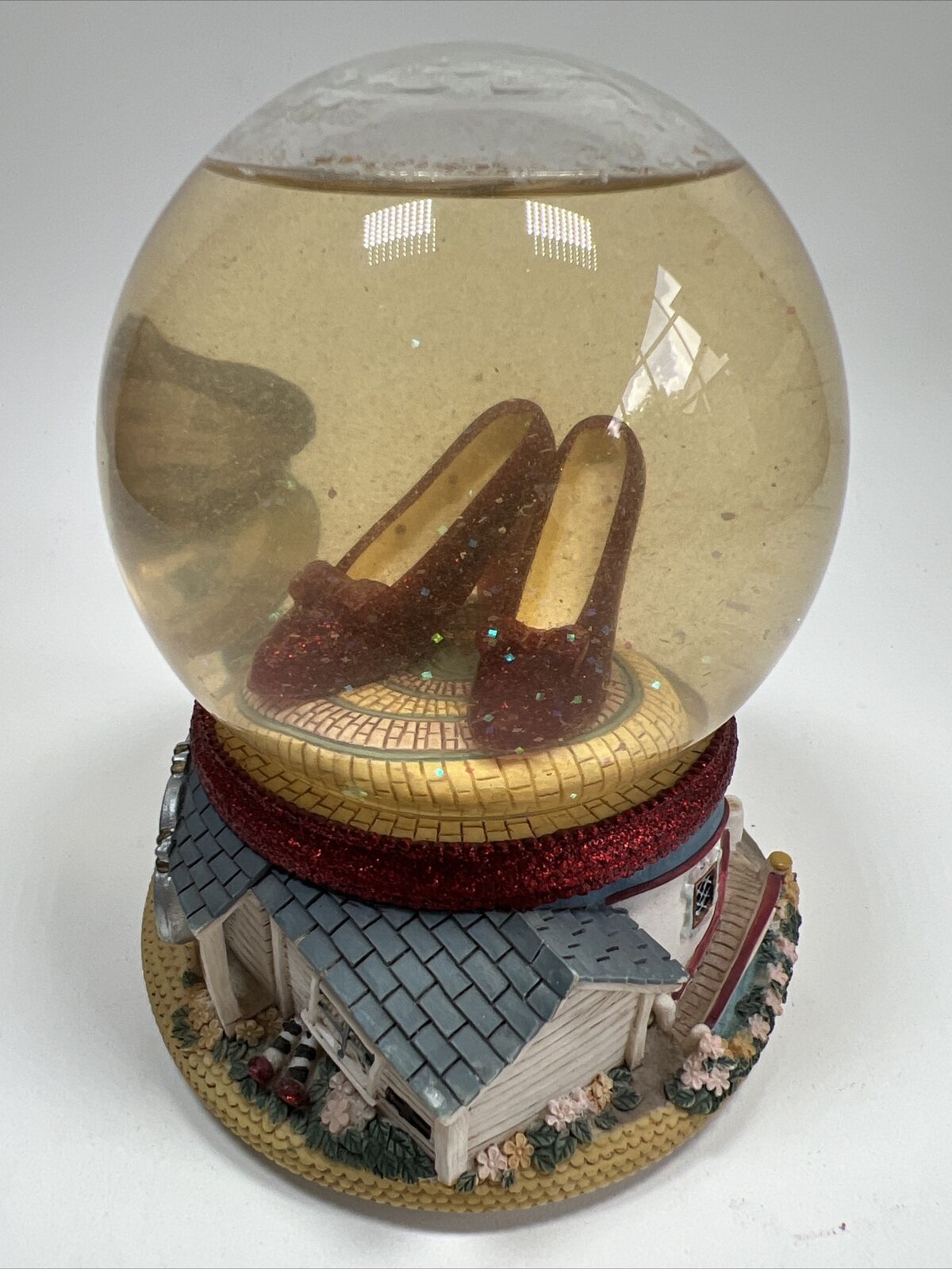 Wizard Of Oz 1999 San Fransisco Music Box  Ruby Red Slippers Snow Globe Works
