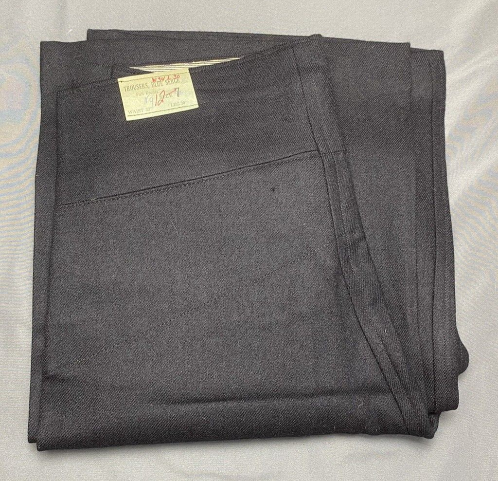 Brand New Rare H. Schiess And Sons Vintage High Waist Sailor Trousers WWII