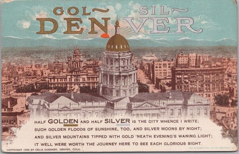 1920 DENVER, Colorado Postcard 
