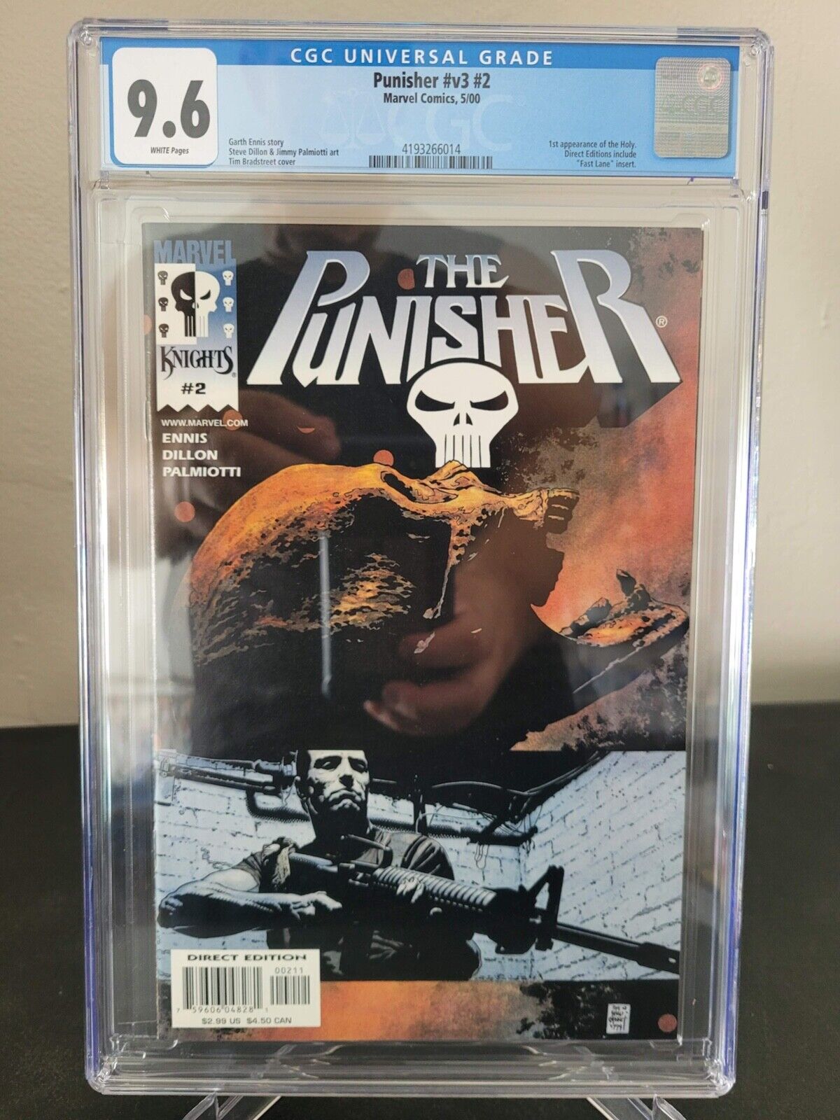 THE PUNISHER Vol 3 #2 CGC 9.6 GRADED MARVEL COMICS 1ST APPEARANCE OF THE HOLY