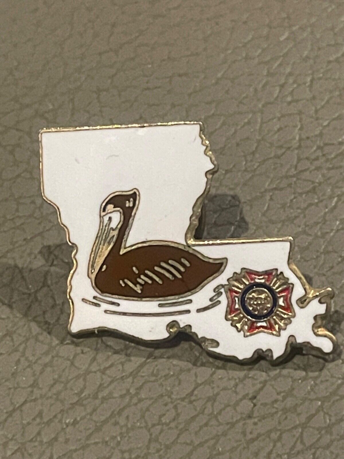 VFW Louisiana  Hat Lapel Pin