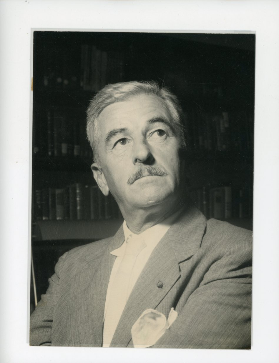William Faulkner, American Writer Vintage Silver Print Silver Print 