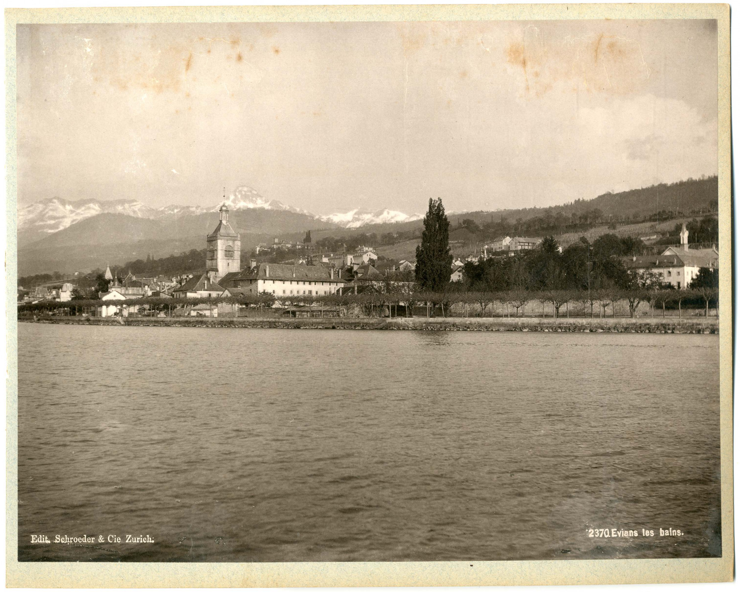 Switzerland, Evians les bains, edit. Schroeder & Cie Zurich Vintage Albums Print