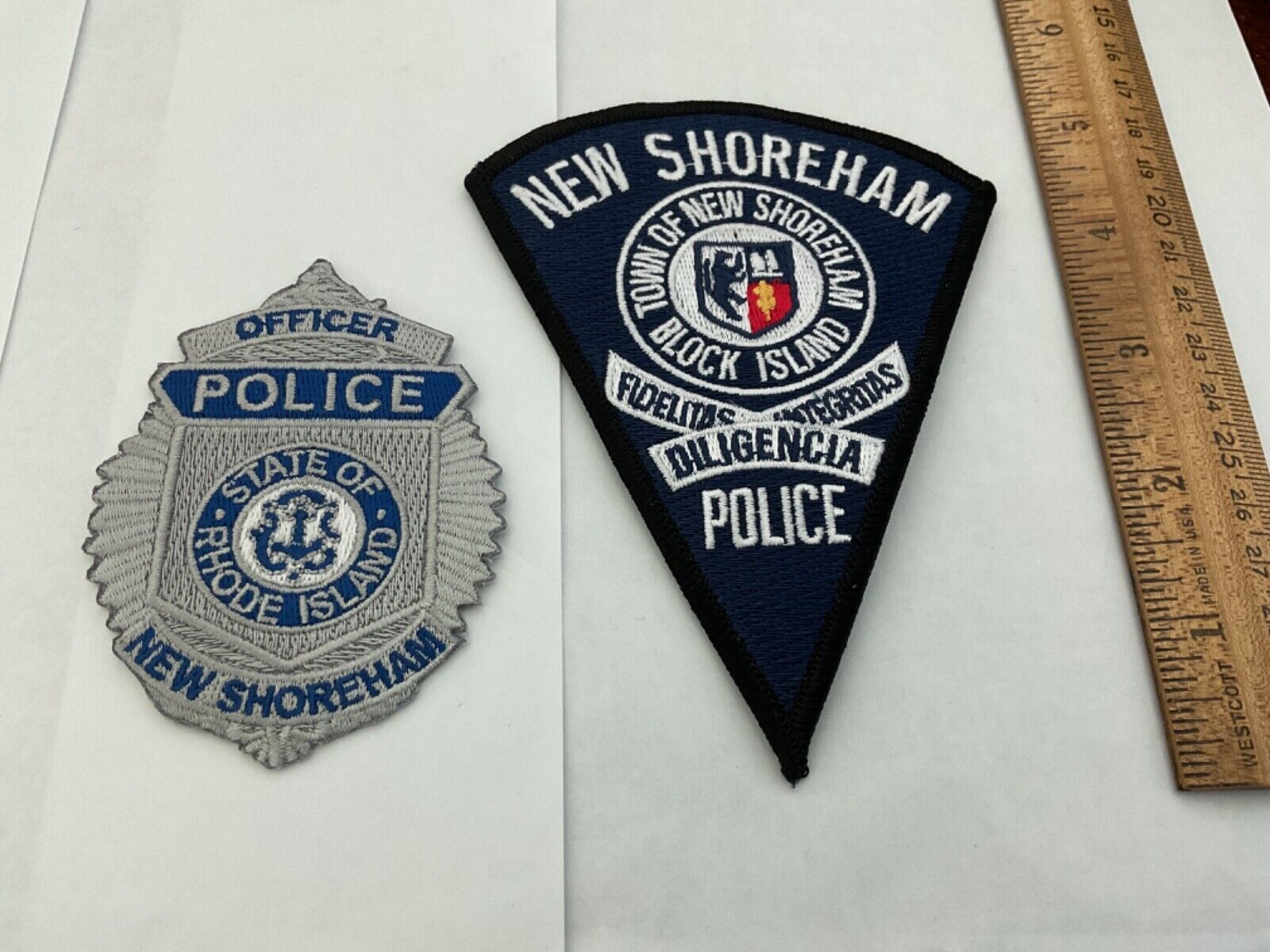 New Shoreham Police Block Island Rhode Island collectable patch set