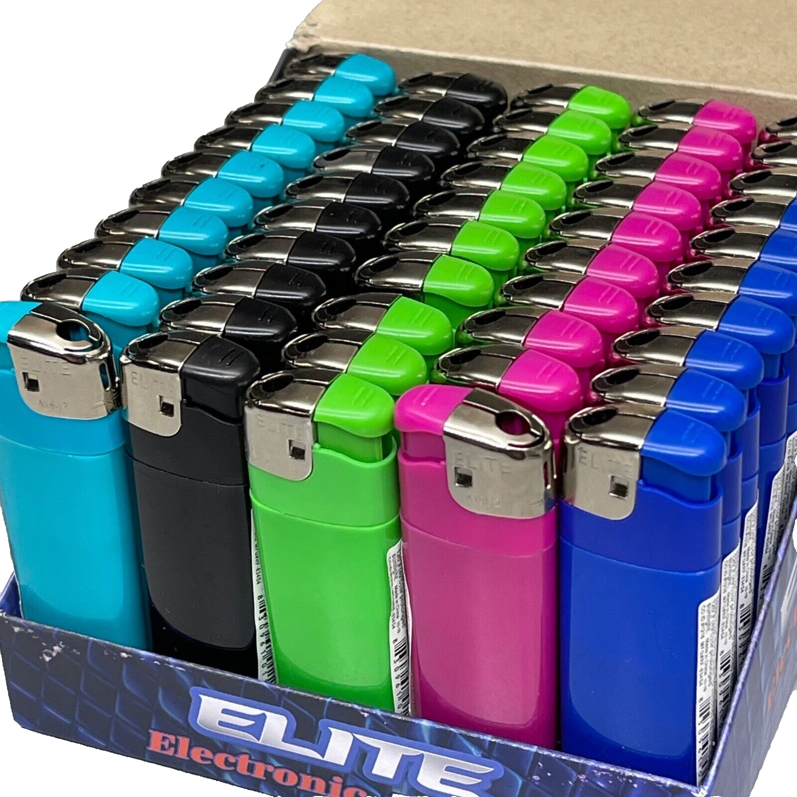 2000 Disposable Classic Lighters, Wholesale Bulk Lot, Multicolor Butane Lighter