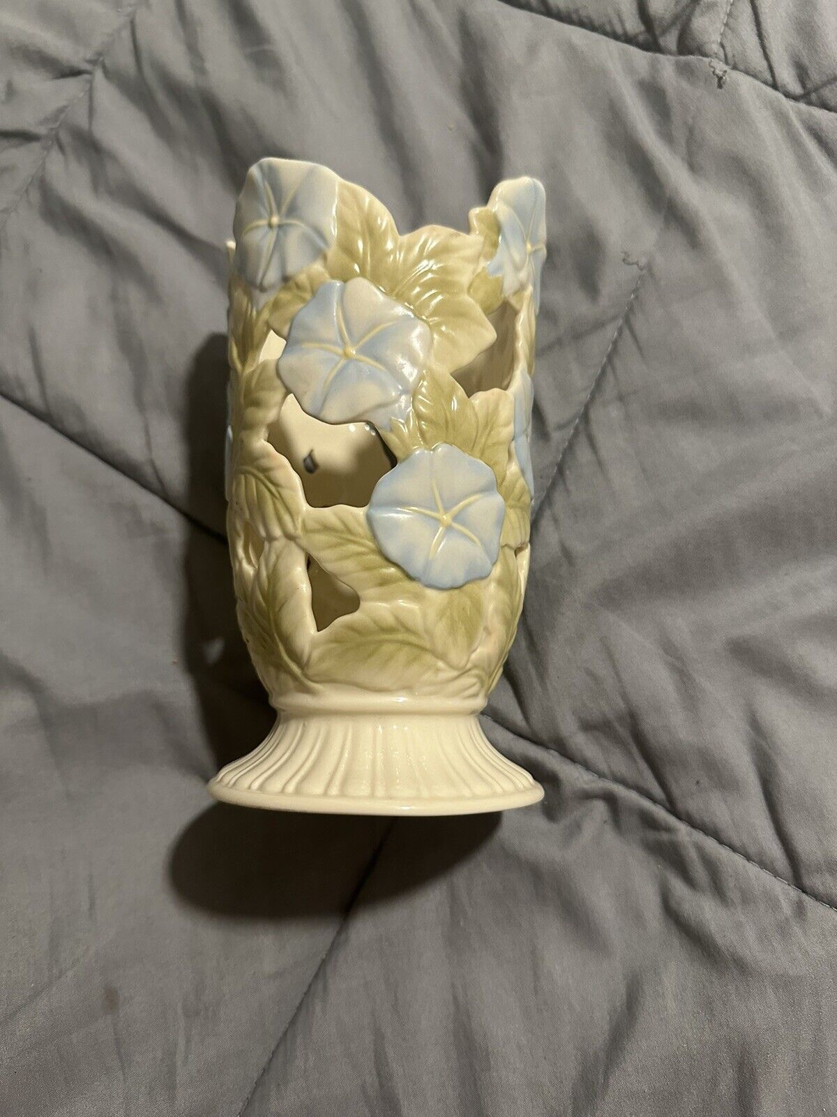 Classic lenox Pierced Morning Glory Vase- Classic Porcelain