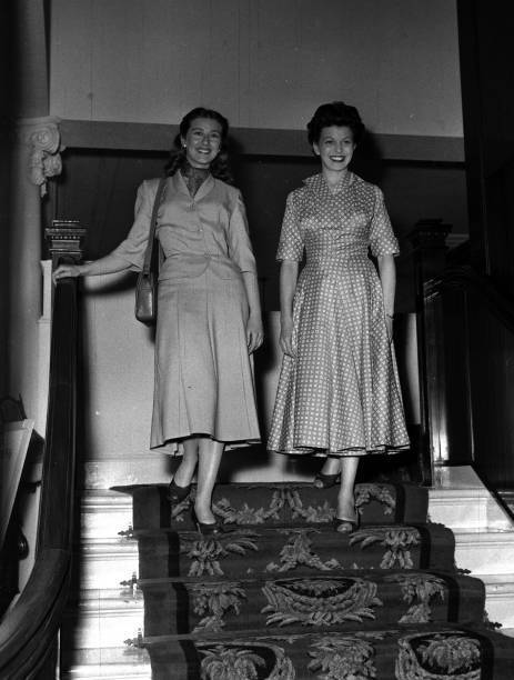 Shirley Abicair And Joan Rice 1954 OLD PHOTO