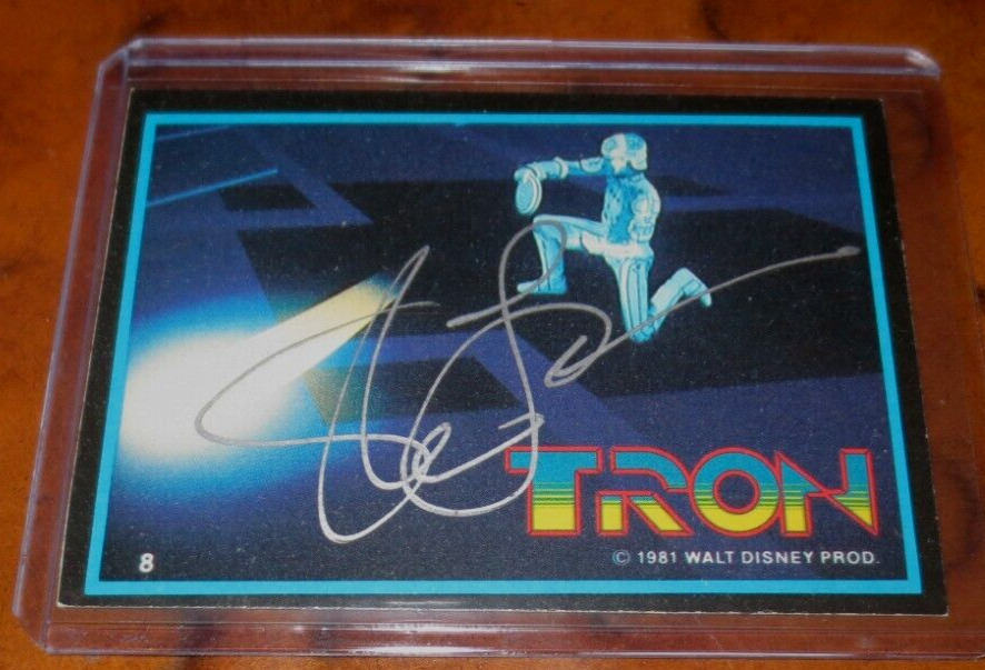 Steve Lisenberger signed autographed card Producer Disney's Tron & Tron Legacy