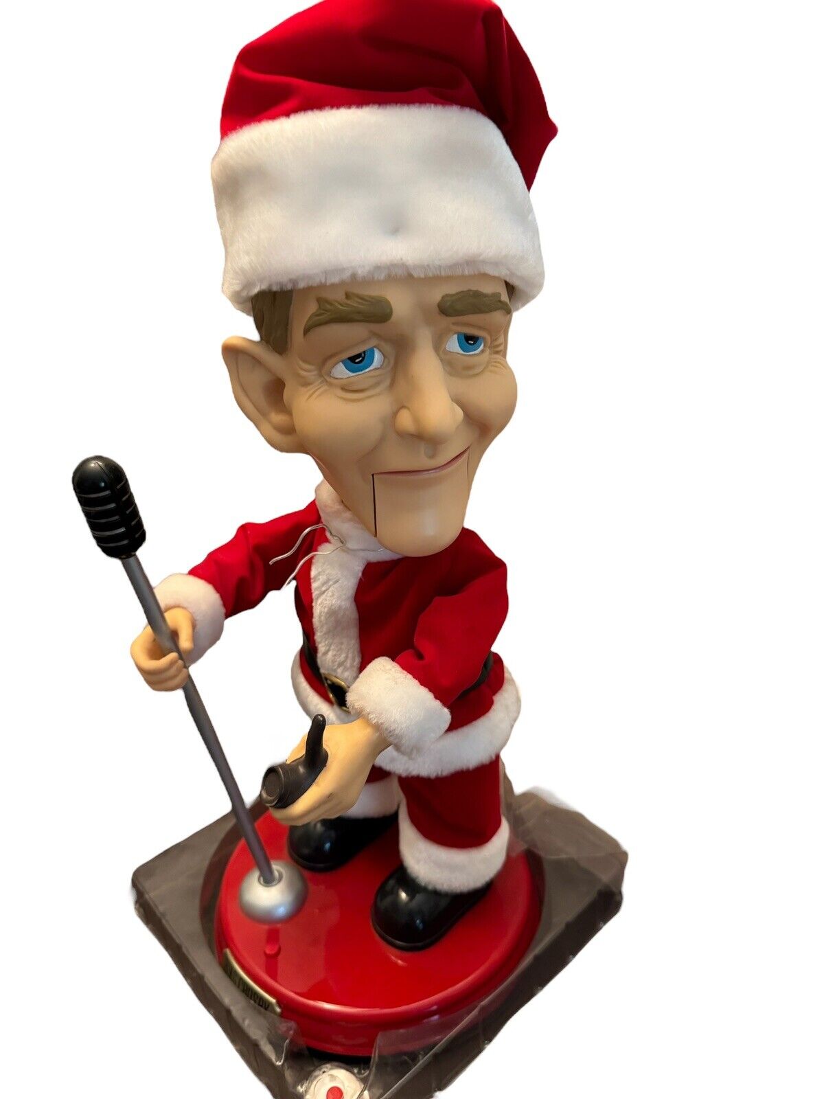Vintage Gemmy Christmas Santa 19” Bing Crosby Singing Animated Figure 2001