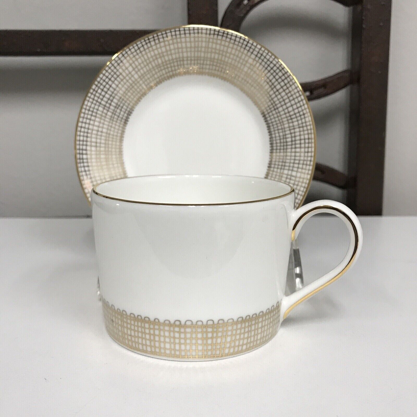 Vera Wang Gilded Weave Cup And Saucer