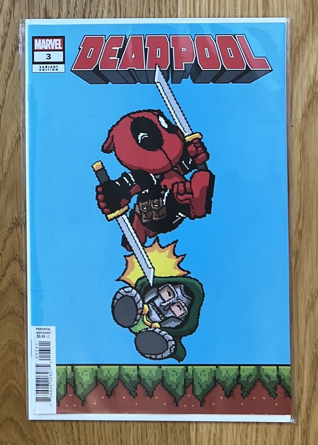 Deadpool #3 (Marvel 2024) Waite 8-Bit NES Mario Variant Art Cover
