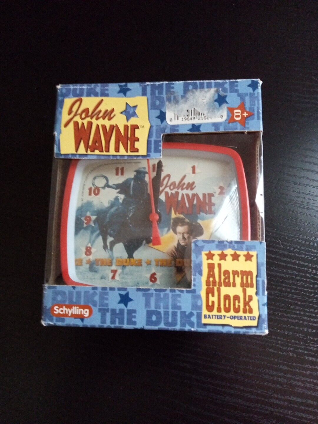 John Wayne The Duke Alarm Clock with Box Schylling 
