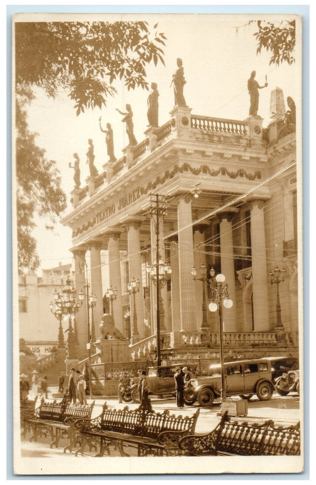 c1940's Juarez Theatre Guanajuato Guanajuato Mexico RPPC Photo Postcard