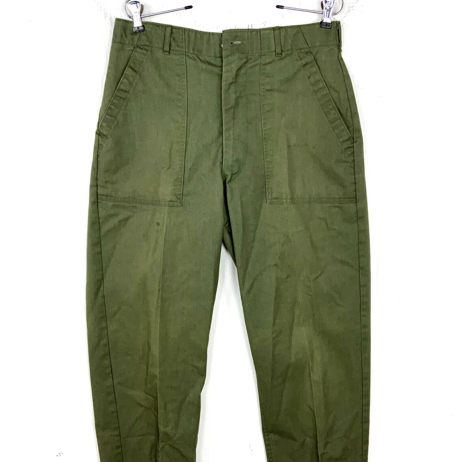 Vintage Us Military Og-507 Trousers 1984 Size 32x29 Green 80s