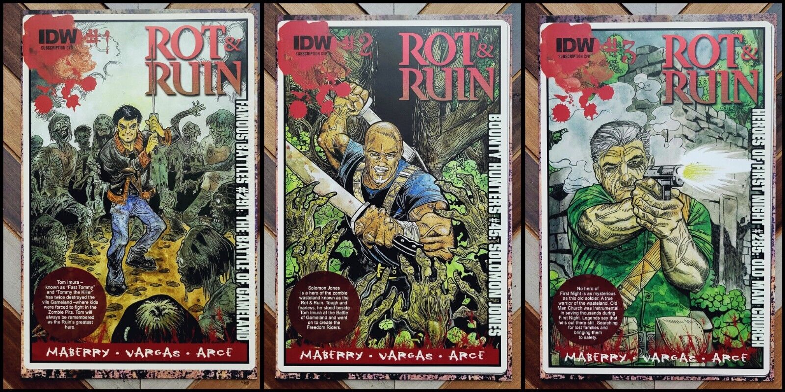 ROT & RUIN #1-3 (IDW 2014) High Grade Rob Sacchetto SUBSCRIPTION Covers Set of 3