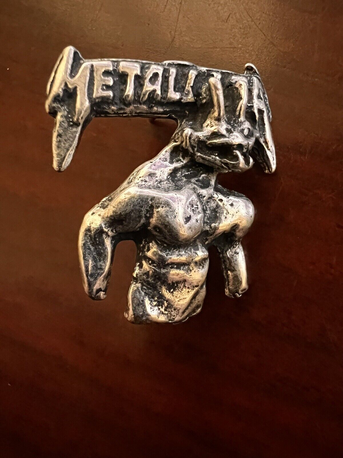 Metallica Pin Vintage Concert Memorabilia Devil Satan Badge Hat Shirt Patch Vest