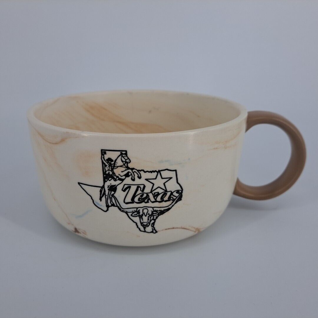 Texas Map Mug Coffee Tea Cocoa Soup 22 oz Oversized X Large Marble Print