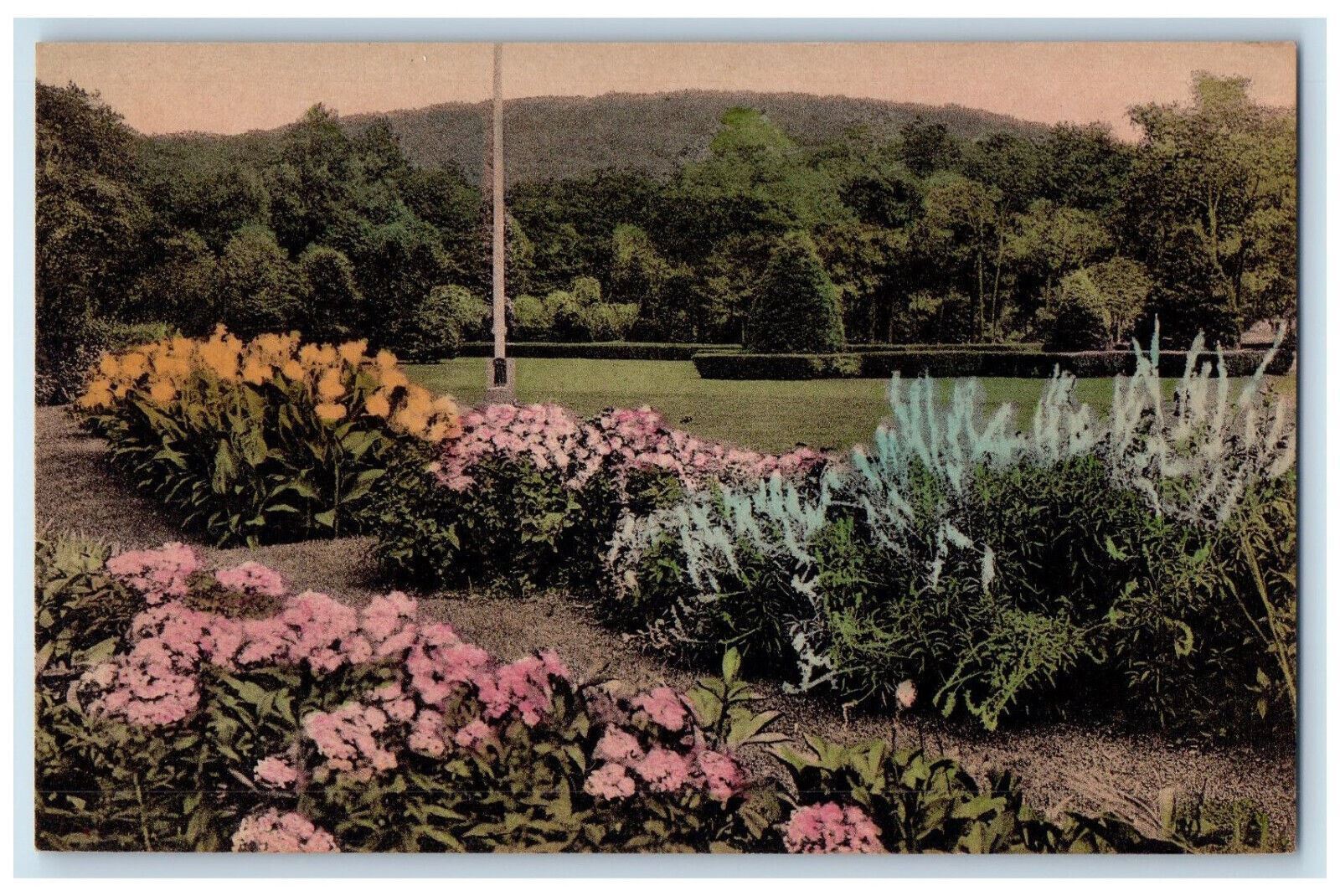 c1940's Scene at Valeria Home Oscawana New York NY Handcolored Postcard