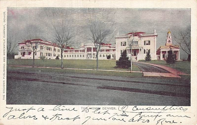 Postcard CO: The Home, Denver, Colorado, UDB Posted 1907