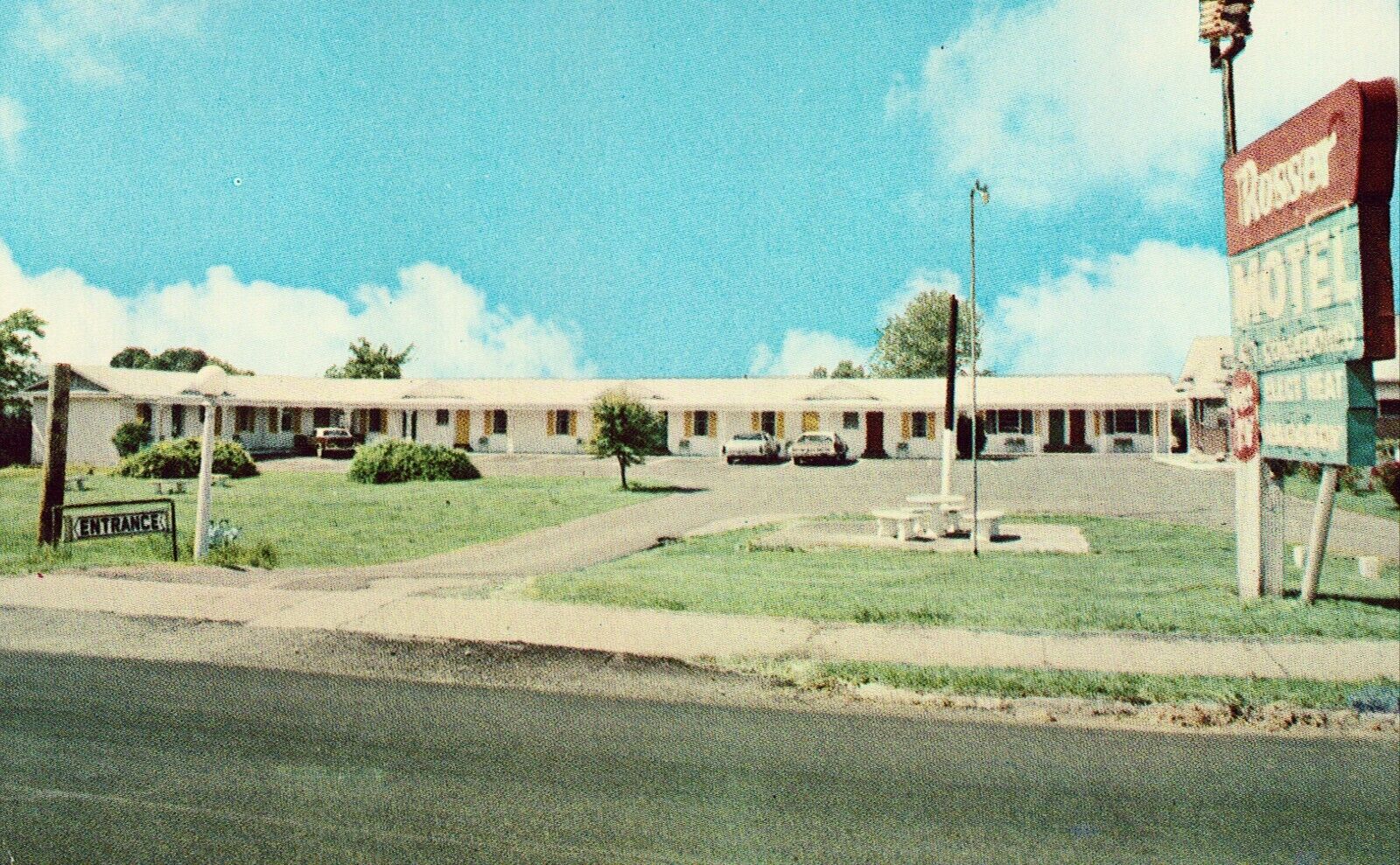 Rosser Motel - Calhoun, Georgia Post Card
