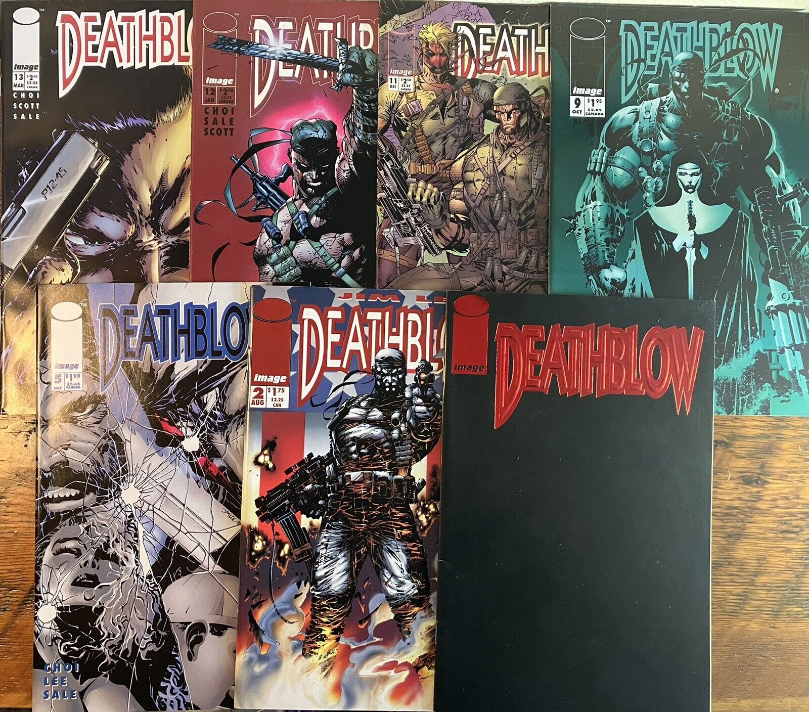 Deathblow Comic Lot 1-13 (7 Books) Image Comics