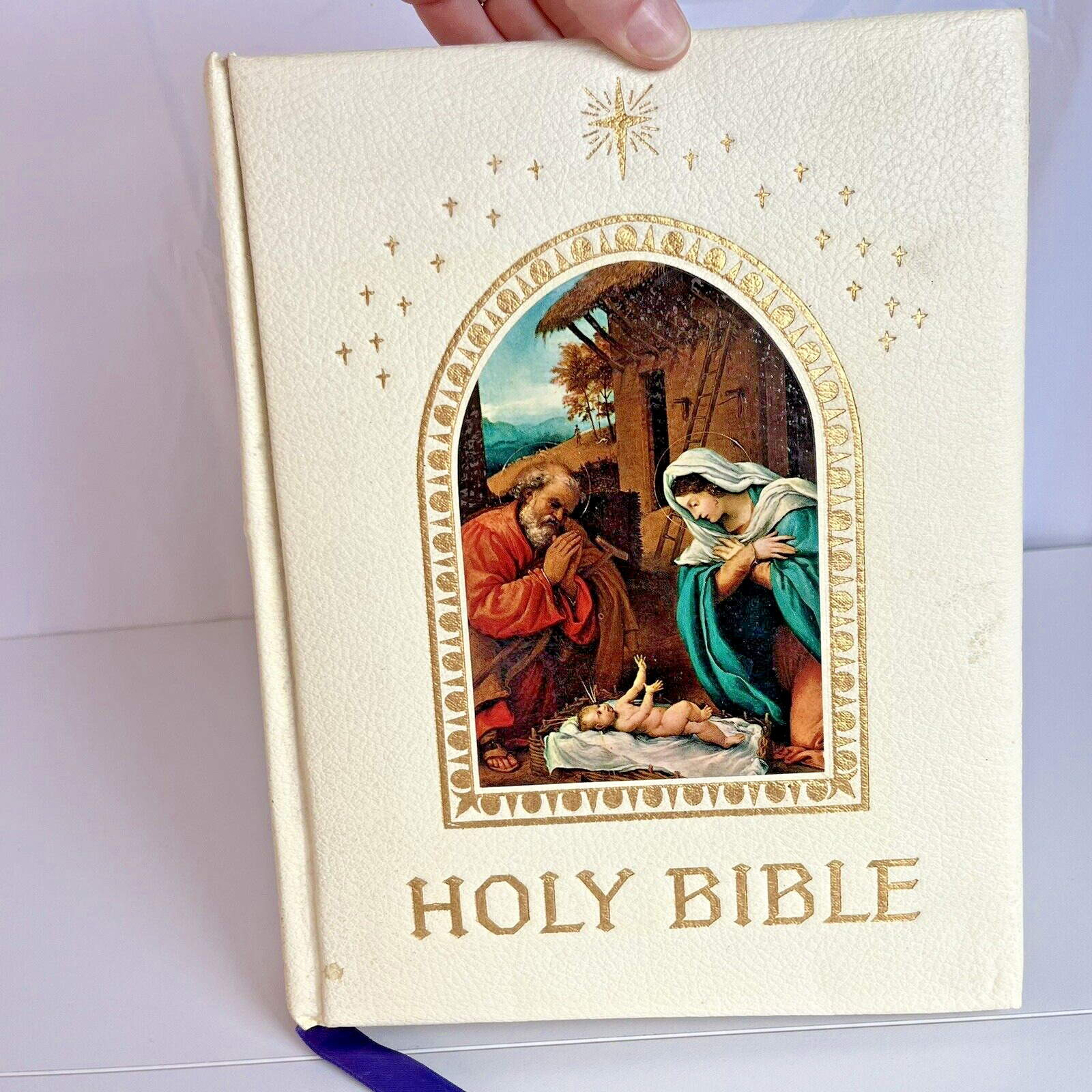 Holy Bible Peace Of Mind Deluxe Edition With Gilded Edges & Illustrated READ