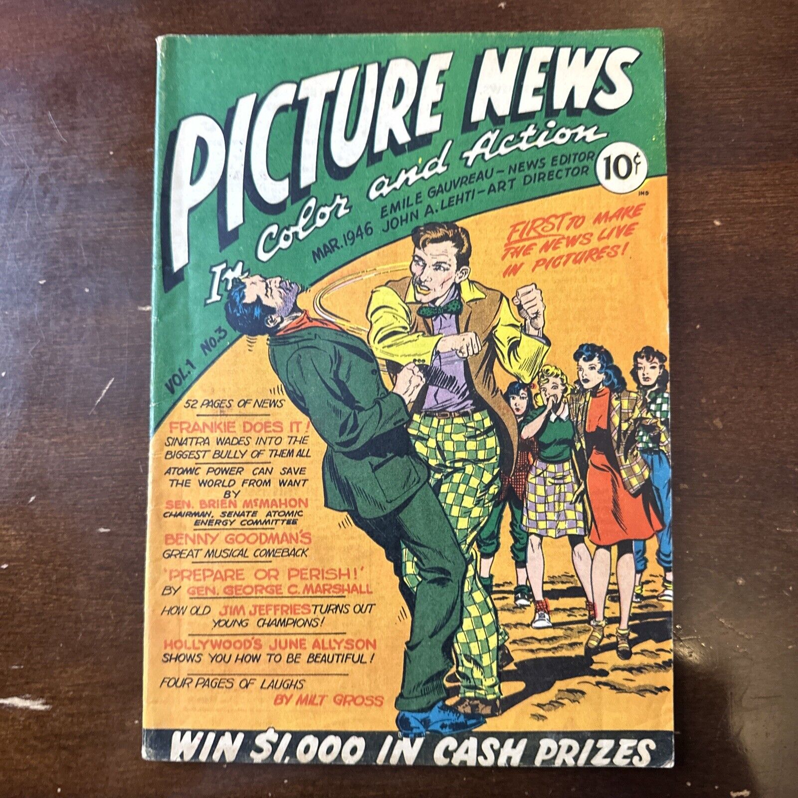 Picture News #3 (1946) - Golden Age Frank Sinatra Incomplete (see description)