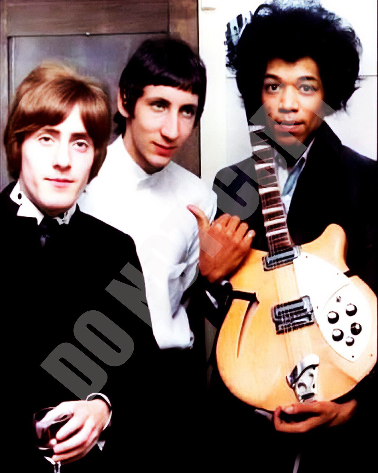 1967 THE WHO Daltrey Townshend Jimi Hendrix Saville Theatre In London 8x10 Photo