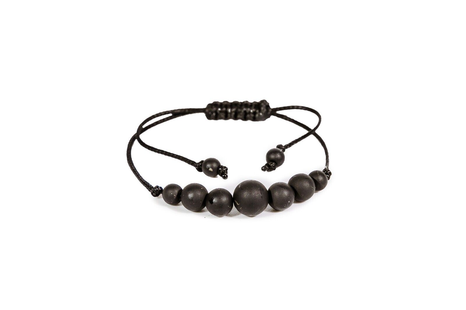 Shungite Bracelet Oriental Constellation unpolished beads EMF protection