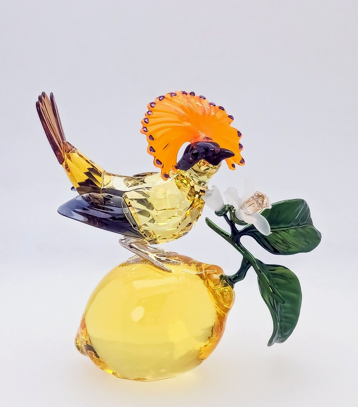 New 100% SWAROVSKI Crystal  Idyllia Royal Flycatcher Bird Deco Figurine 5651811